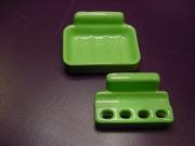 Green antique porcelain 2 piece bath vintage hardware fixtures