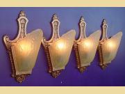 Moe Bridges Wall Lighting Sconces c.1920s Priced per pair