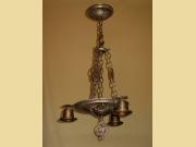 Vintage 3 Bulb Dogs Head Revival Fixture