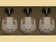 5 Deco Tan Design Church Fixtures priced each